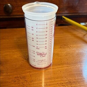 Pampered Chef Clear and Red Measuring Cup
